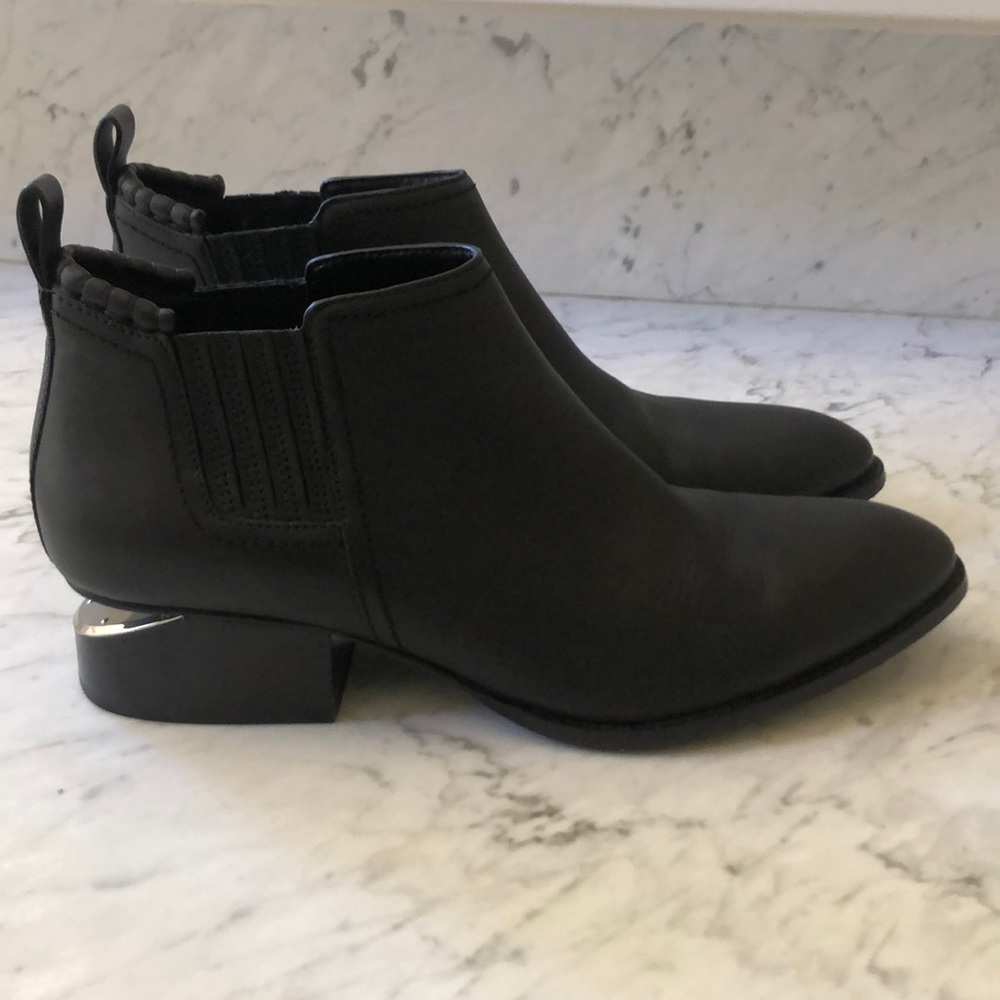 Alexander Wang Kori Bootie w Rhodium plate sz 40